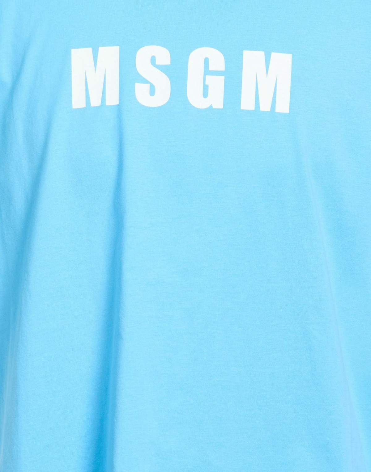 Msgm Mens T-shirt Sky in Blue