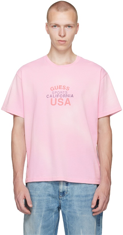 Photo: GUESS USA Pink Faded T-Shirt