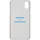 Maison Kitsune Grey ADER Error Edition Fox Pattern iPhone X Case