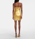 Stouls Amina metallic leather minidress