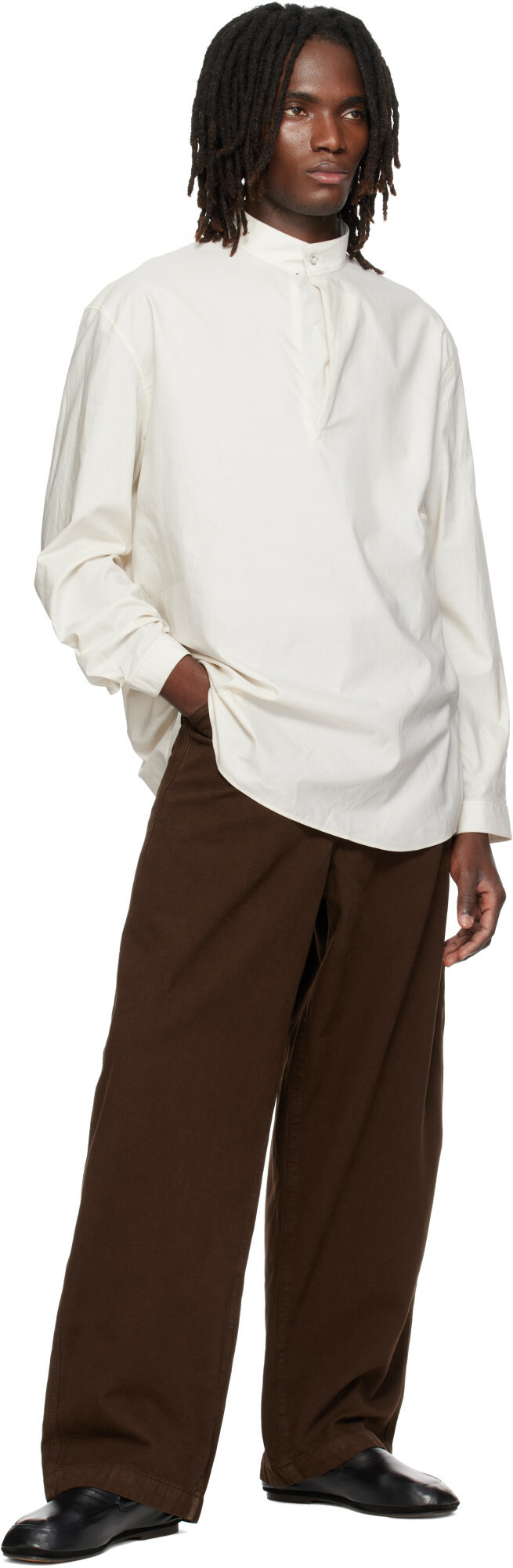 LEMAIRE Brown Oversized Workwear Jeans