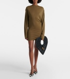 Jacquemus Spiaggia Coeur Small raffia top-handle bag