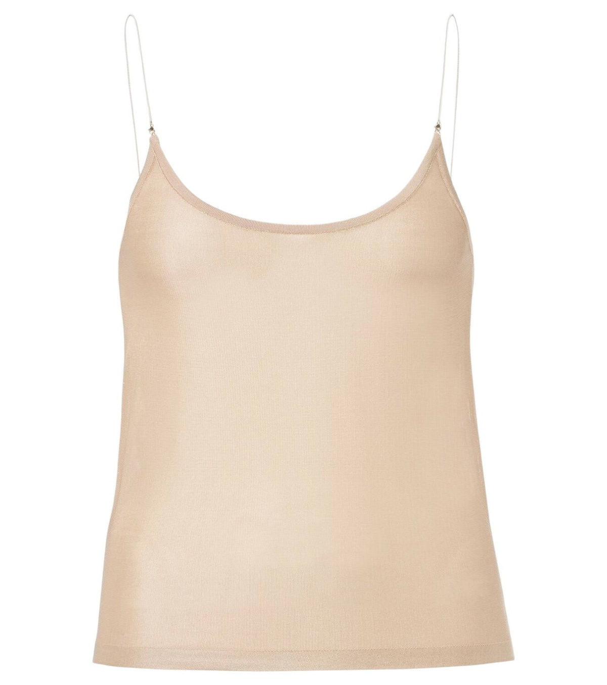 ALAÏA White Crop Hooded Tank Top ALAÏA