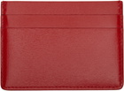 Jil Sander Red Logo Stamp Card Holder