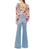 Dodo Bar Or Floral cotton crop top