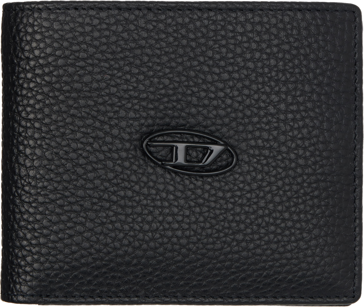 Diesel Black Bi Fold Coin S Wallet
