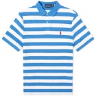 Polo Ralph Lauren Men's Bold Stripe Polo Shirt in New England Blue/White