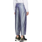 Comme des Garcons Homme Plus Blue and Green A Pattern Trousers