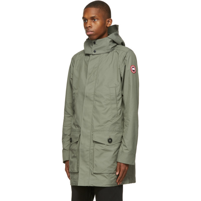 Canada Goose Green Crew Trench Coat