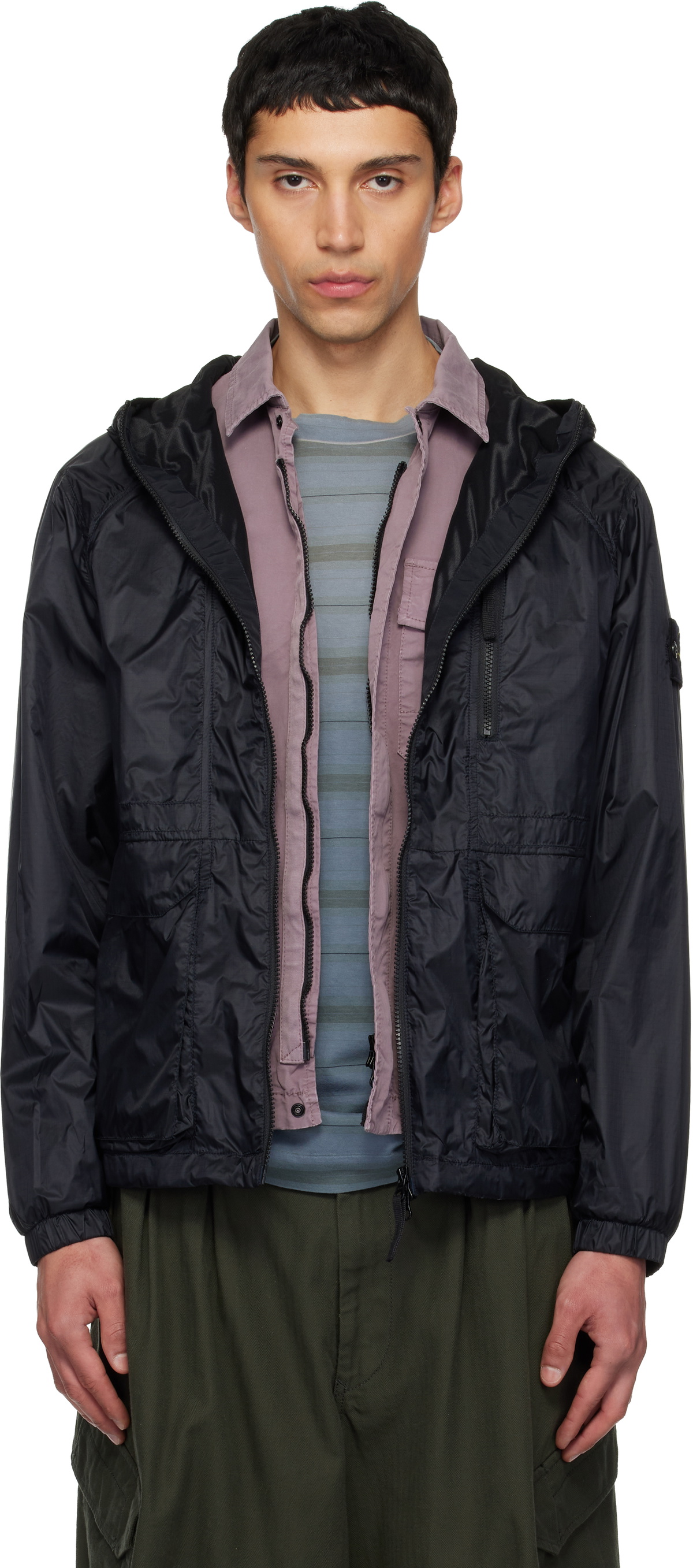 Stone Island Navy 4100057 Light Ripstop Cordura® Jacket Stone Island