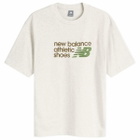 New Balance Men's Athletics Relaxed Premium Chest Logo T-Shirt in Ash Heather