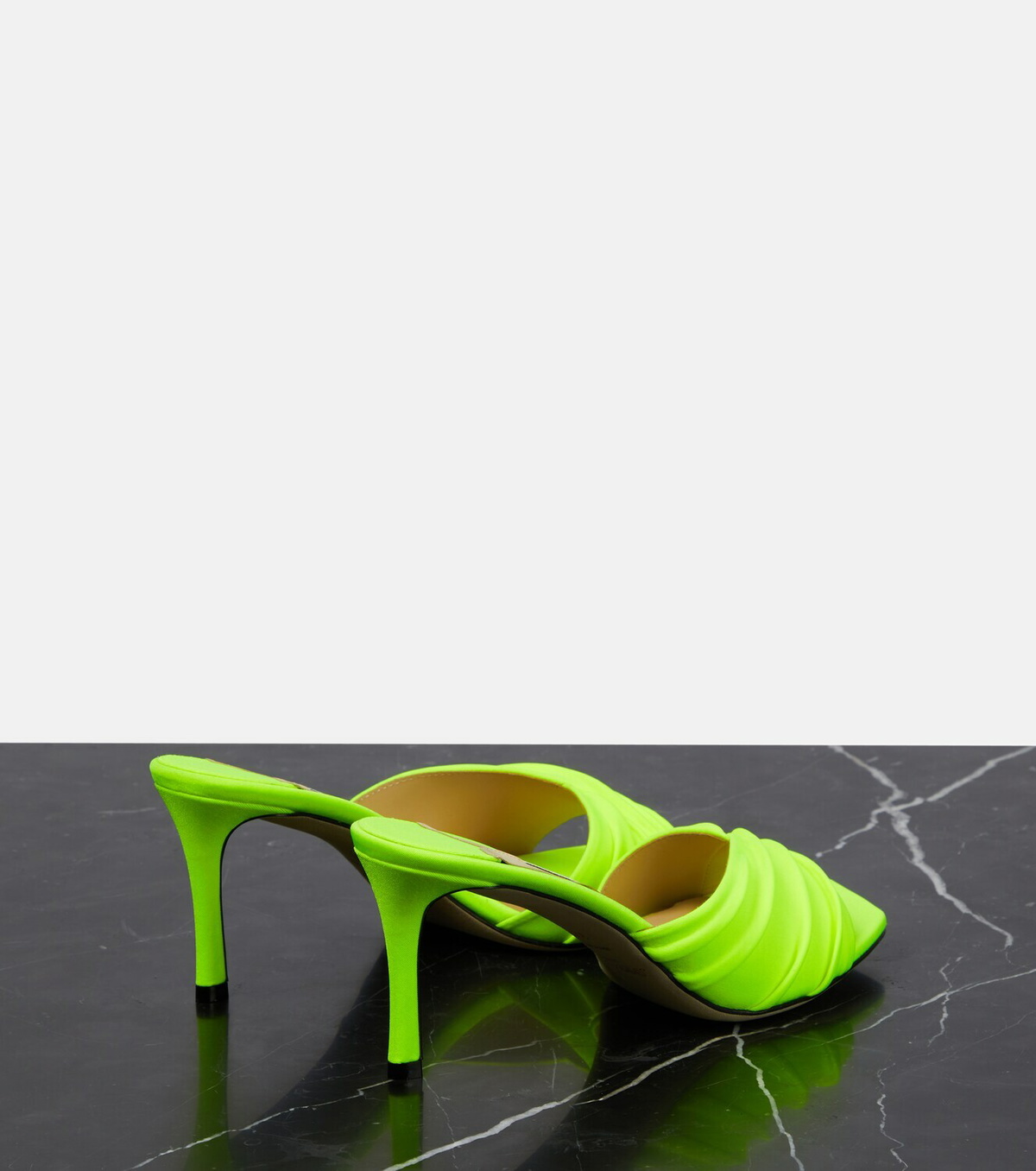 【関税込み】Jimmy Choo グリーン Basil 75 ヒールサンダル Jimmy Choo - Basil 75 mules Jimmy Choo