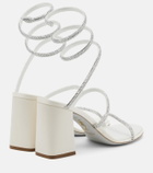 Rene Caovilla 80 embellished satin sandals