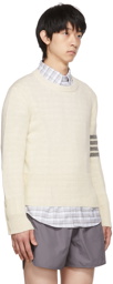 Thom Browne Off-White Classic Crewneck Sweater