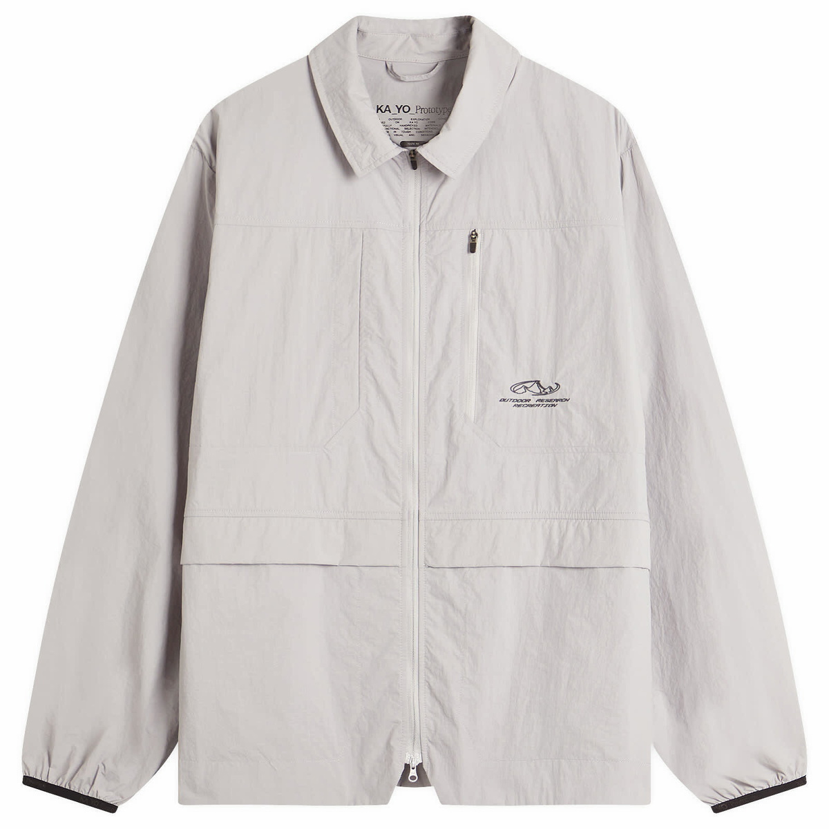 KA_YO_Prototype Men's Overshirt in Light Grey