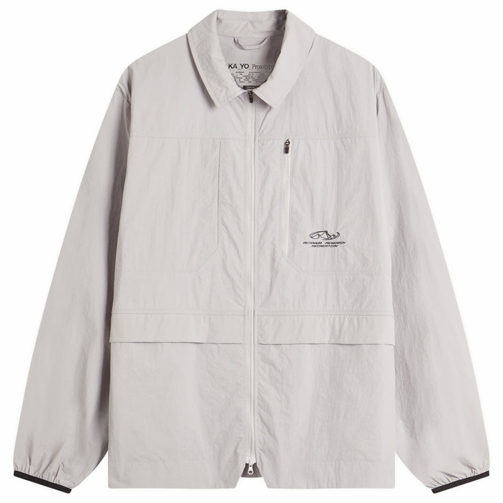Photo: KA_YO_Prototype Men's Overshirt in Light Grey