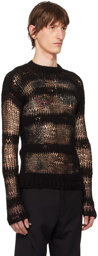 HELIOT EMIL Black Symbiotical Sweater