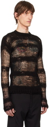 HELIOT EMIL Black Symbiotical Sweater