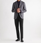 CANALI - Slim-Fit Super 120s Wool Trousers - Black