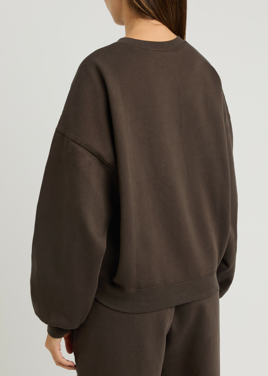 Frame Travel Cotton-blend Sweatshirt Dark Brown