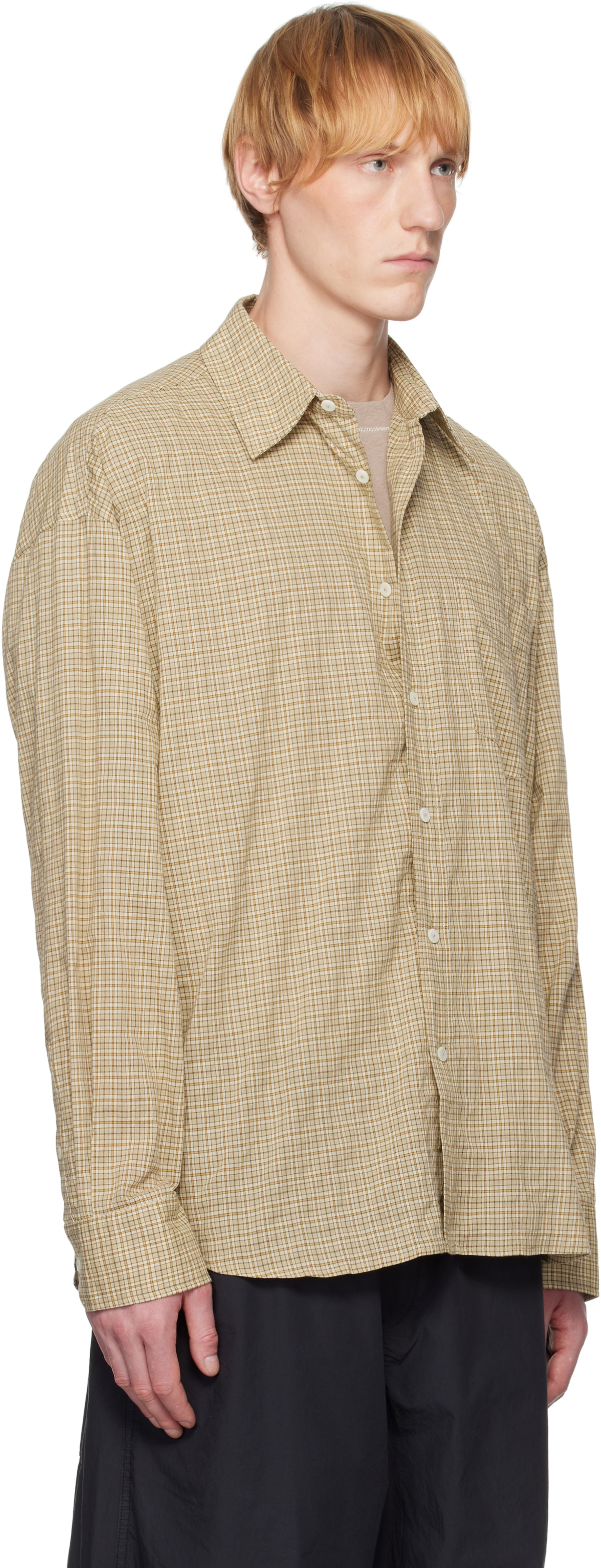 HOPE Beige Wide Fit Room Shirt