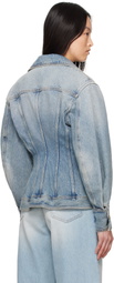 DARKPARK Blue Gwen Bustier Denim Jacket