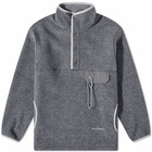 And Wander Men's Wool Fleece Pullover in Grey