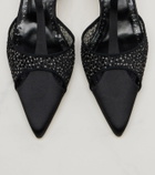 Manolo Blahnik Turgimodla satin slingback pumps