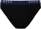 Boss 3-Pack Black & Multicolor Briefs