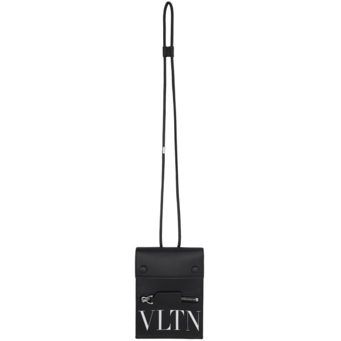 Photo: Valentino Black Valentino Garavani VLTN Phone Neck Pouch