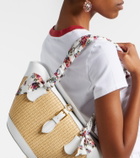 Dolce&Gabbana Capri Medium leather-trimmed raffia tote bag
