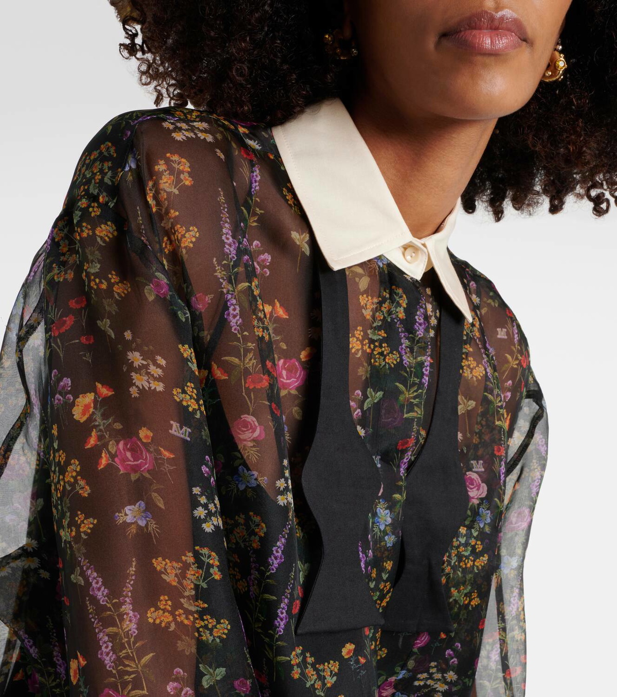 Max Mara Marocco floral organza shirt Max Mara