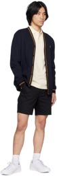 Fred Perry Navy Striped Trim Cardigan