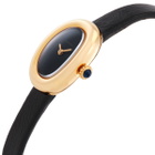 Cartier Baignoire Yellow Gold Mini Model Black Dial Ladies Watch WGBA0040