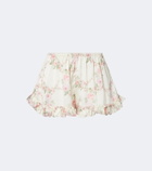 Simone Rocha Floral ruffled shorts
