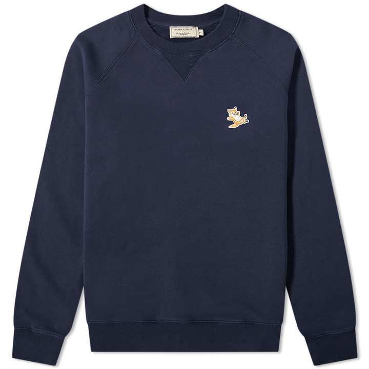 Photo: Maison Kitsuné Chillax Fox Patch Classic Crew Sweat