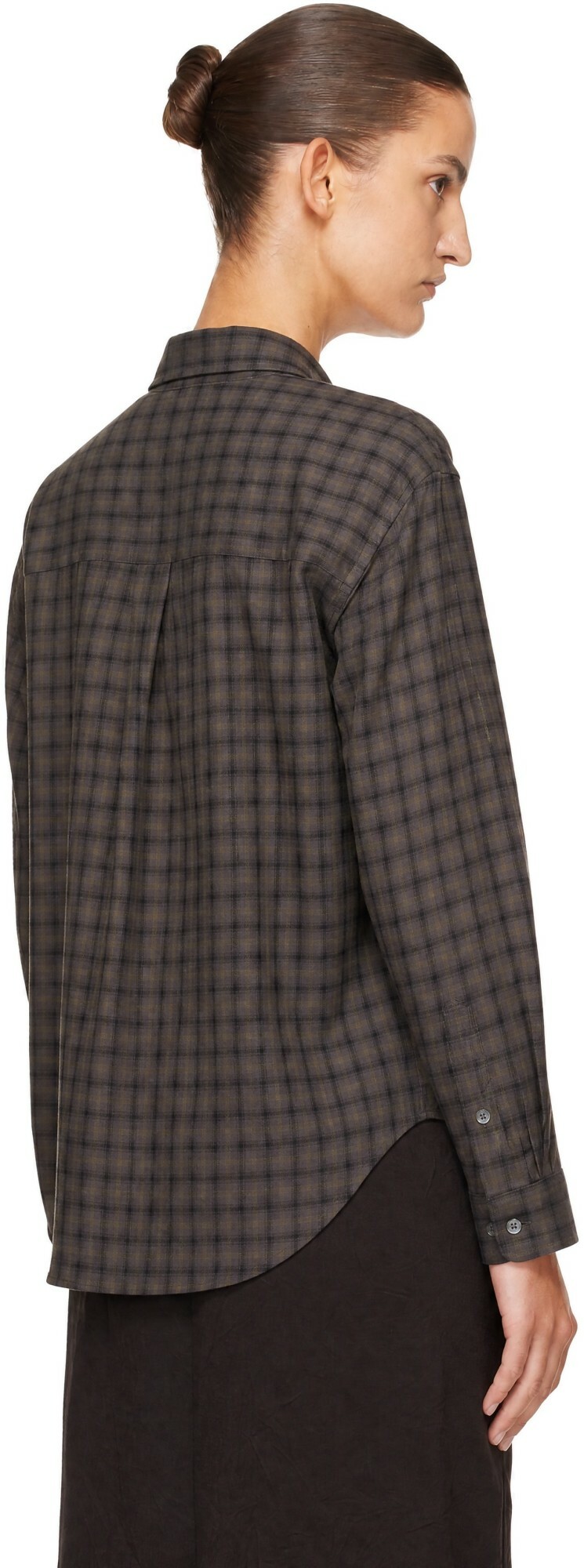 Dunst Gray Checked Flannel Shirt