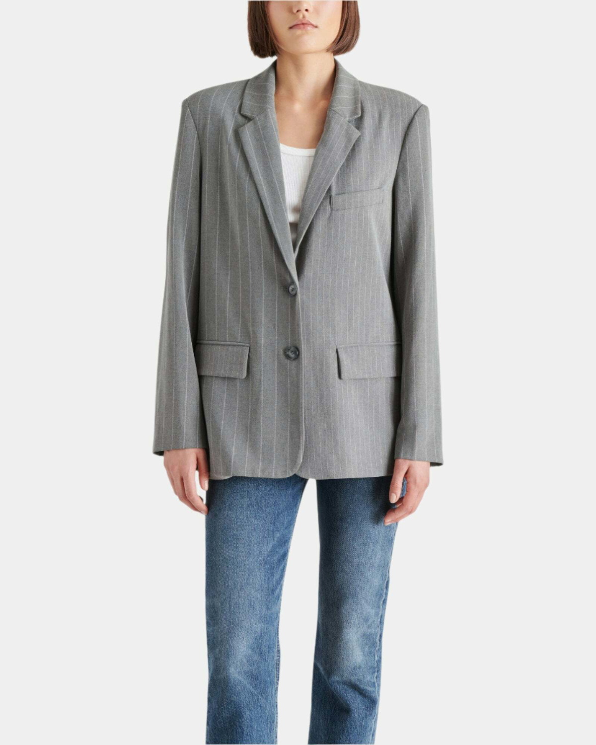 Steve Madden Noellie Blazer in Grey