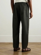 A Kind Of Guise - Banasa Tapered Wool-Seersucker Trousers - Green