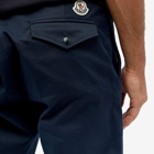 Moncler Men's Gabardine Trouser in Navy