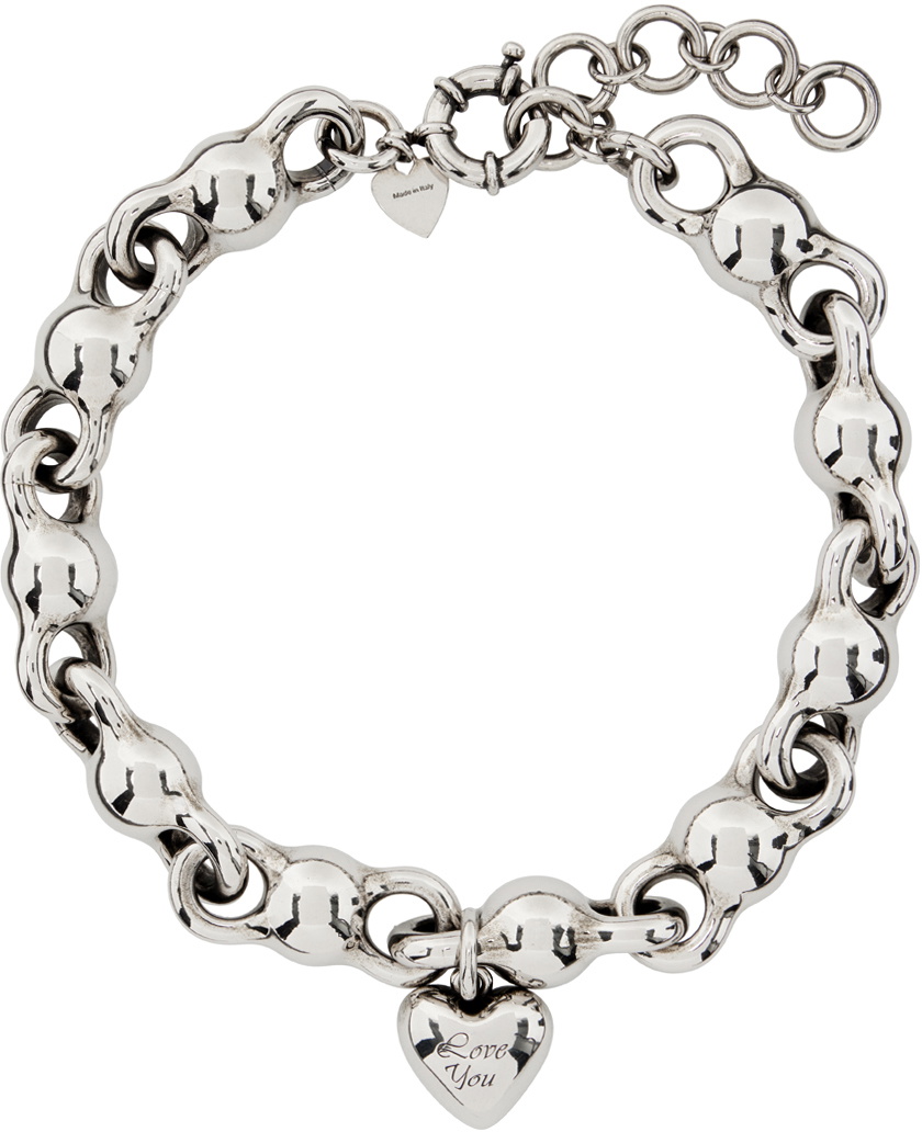 Acne Studios Silver Lobster Necklace Acne Studios