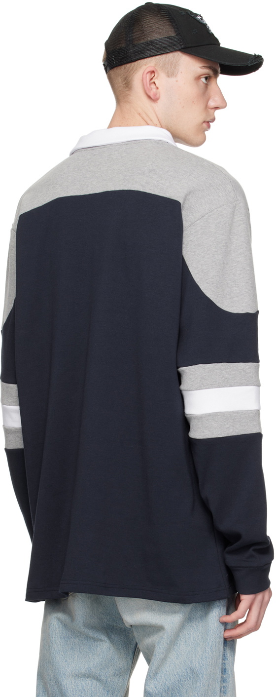 Raga Malak Navy & Gray UNLTD Polo