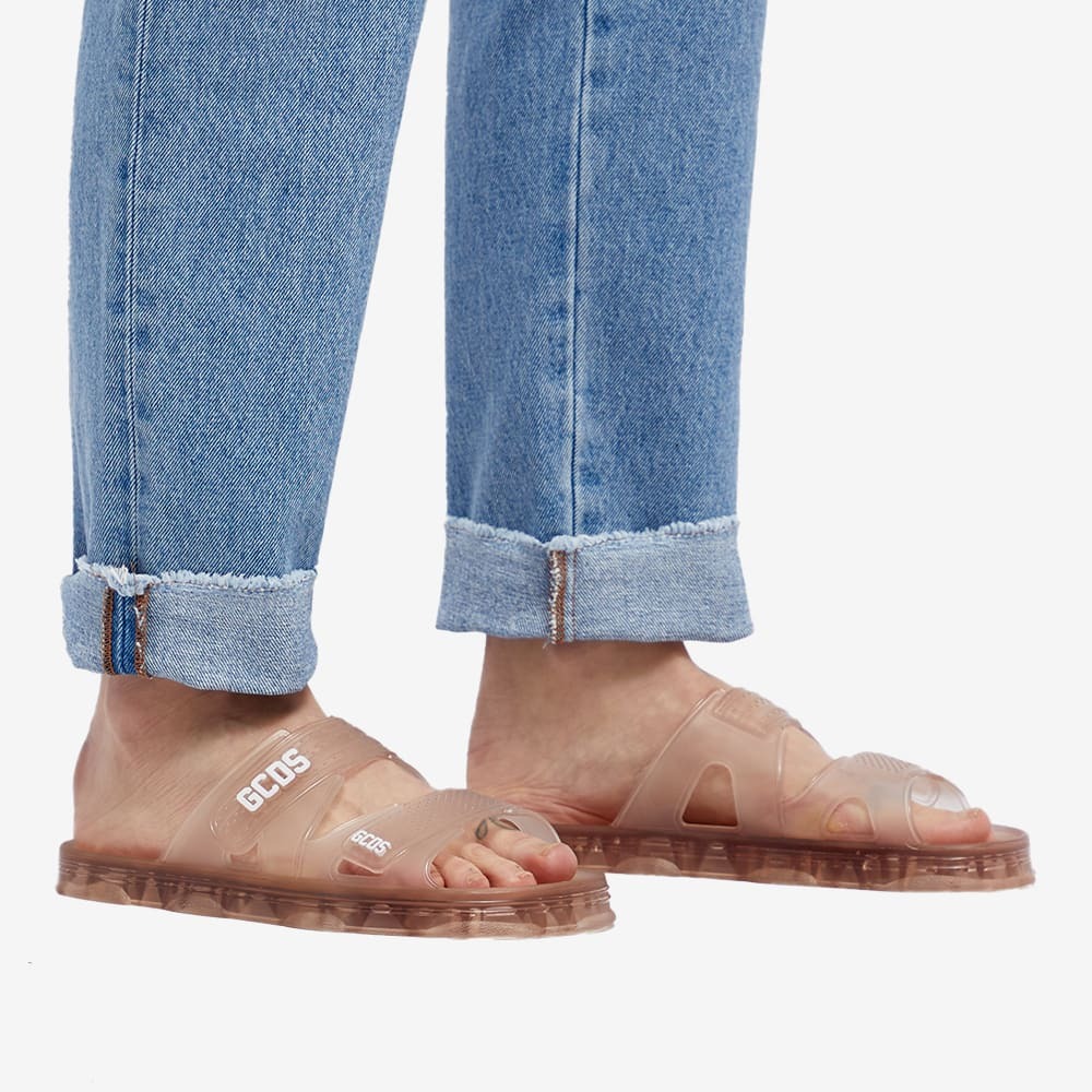 GCDS Women's Rubber Slide in Transparent GCDS