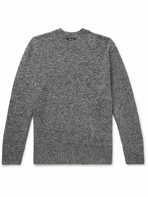 Photo: A.P.C. - Archie Wool and Cashmere-Blend Sweater - Gray