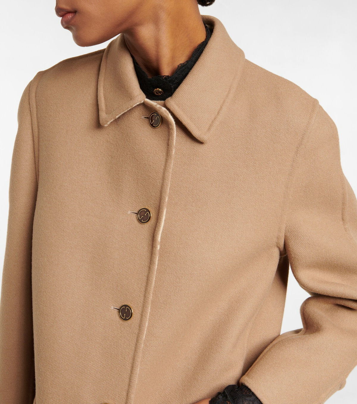 Gucci - Double-faced wool and silk coat
