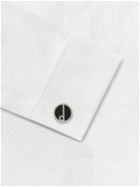 Dunhill - D Series Silver and Enamel Cufflinks