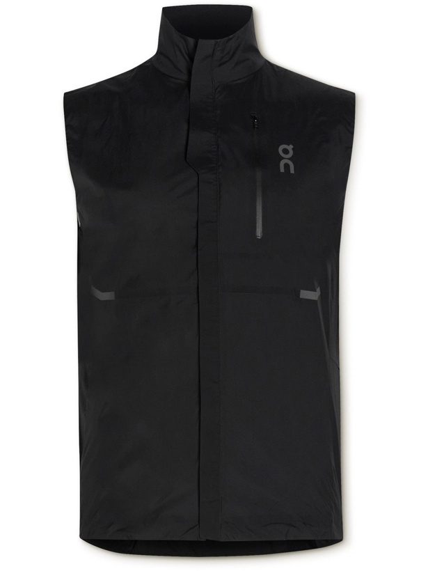 Photo: ON - Weather Slim-Fit Ripstop and Mesh Gilet - Black