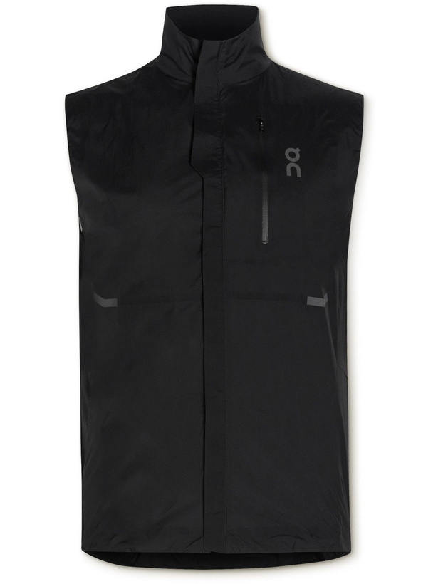 Photo: ON - Weather Slim-Fit Ripstop and Mesh Gilet - Black