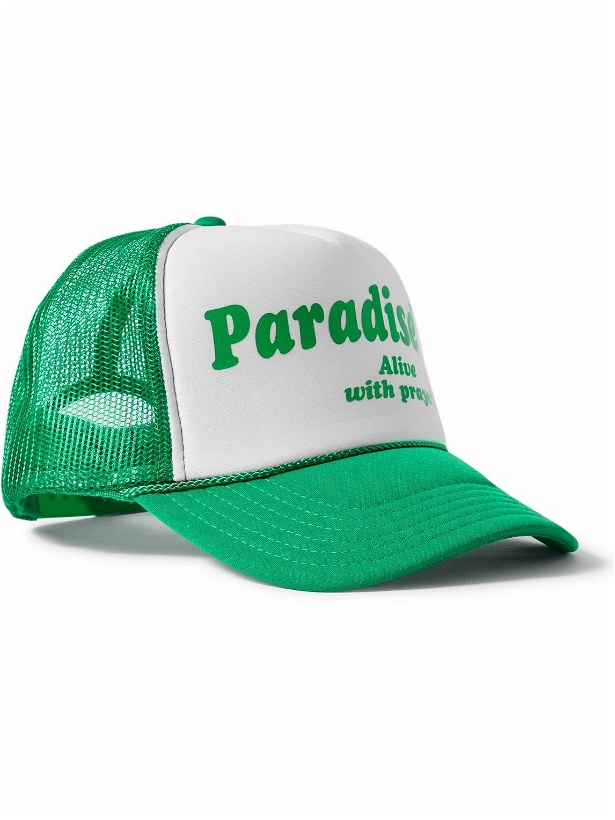 Photo: PARADISE - Alive With Prayer Logo-Print Neoprene and Mesh Trucker Hat