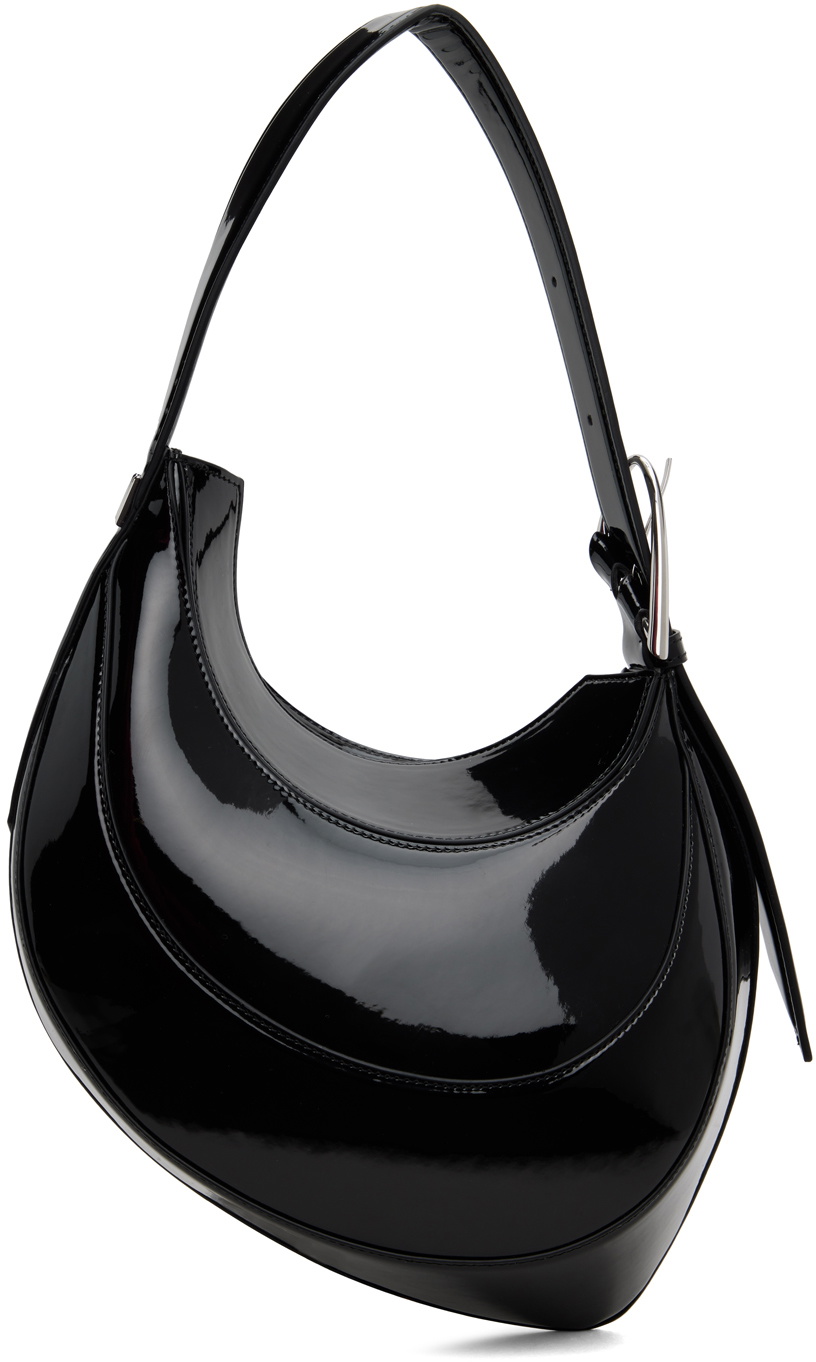 Mugler Black Small Patent Spiral Curve 02 Bag Mugler